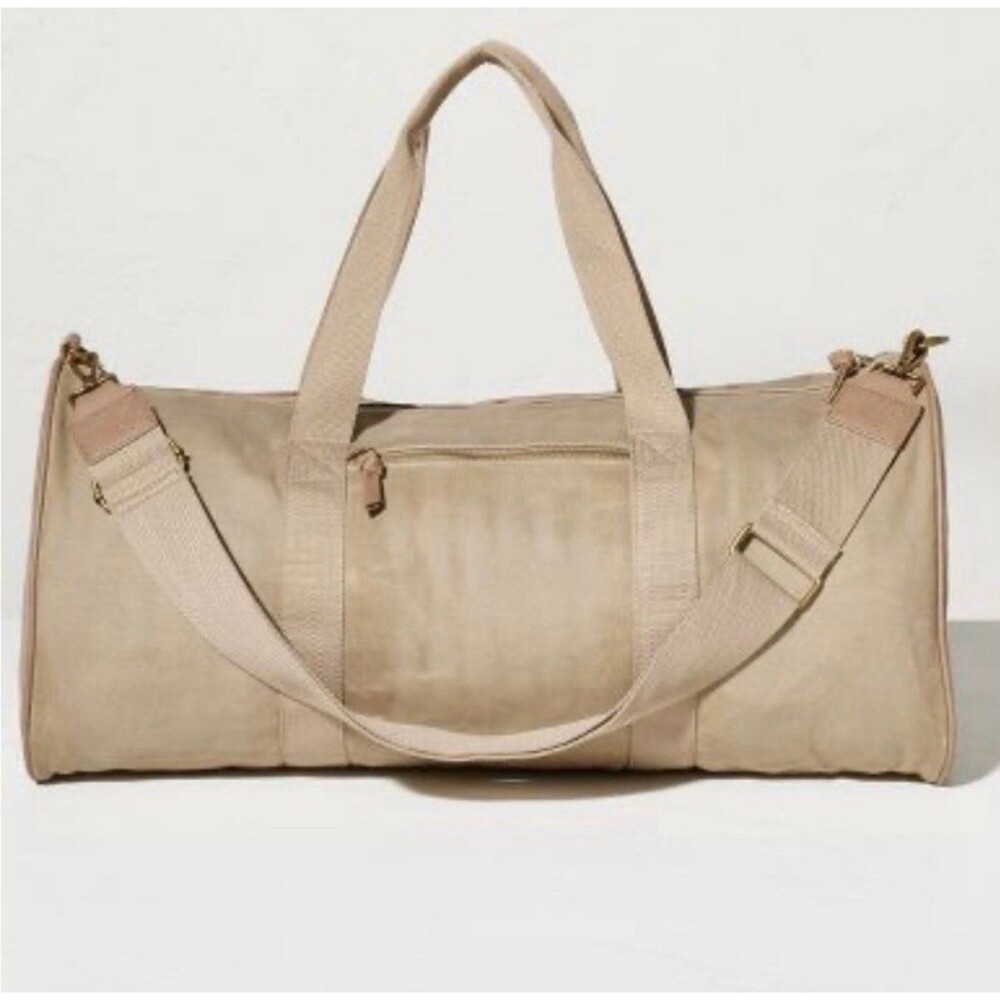 NEW Hearth and Hand with Magnolia Waxed Duffel Bag